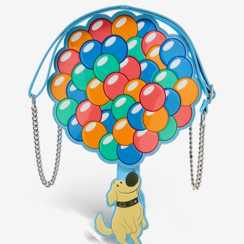 Loungefly Disney Pixar Up Dug Balloons Crossbody Bag